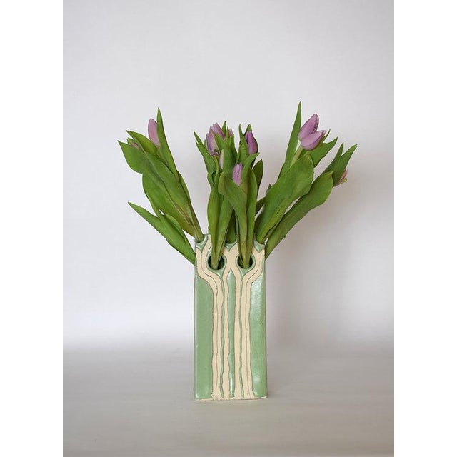 Contemporary Reverse Art Nouveau Tulipiere Vase For Sale - Image 3 of 9