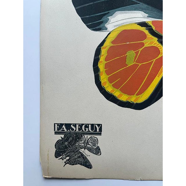 This listing is for Plate 2 from the 1924 E.A. Seguy publication PAPILLONS (Butterflies). Please see our other listings...