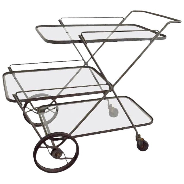 Tempestini for Salterini Style Serving Bar Cart For Sale