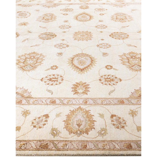 Solo Rugs Oushak, One-of-a-Kind Hand-Knotted Area Rug - Ivory, 9' 2" x 12' 1" For Sale - Image 4 of 8