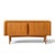 Mid-Century Modern Bernhard Pedersen Mid Century Danish Teak Tambour Door Credenza and Hutch For Sale - Image 3 of 13