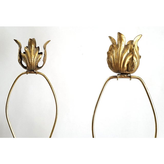 Lamp Pair Large Artichokes Restored For Sale - Image 9 of 11