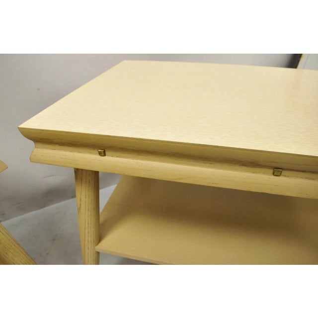 Vintage Mid Century Modern Atomic Era Laminate & Wood Coffee Table Set - 3 PCS For Sale - Image 10 of 11