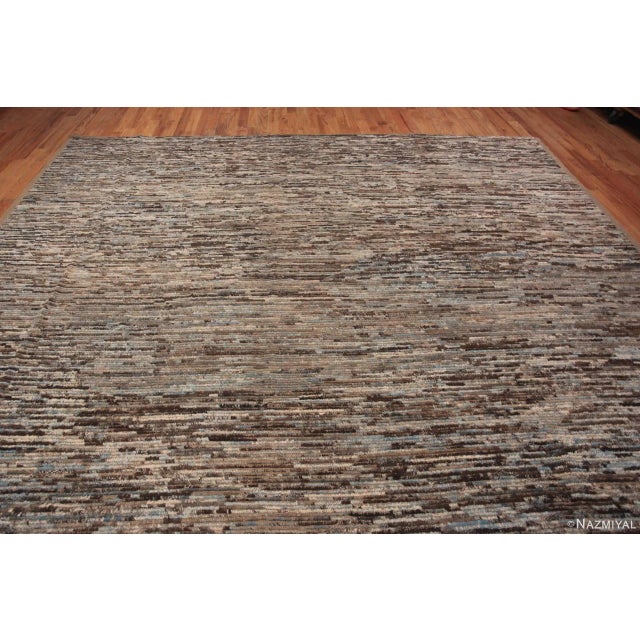 Nazmiyal Collection Earthy Abstract Large Modern Area Rug For Sale In New York - Image 6 of 7