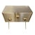 Metal Brass & Wood Console, 1980s For Sale - Image 7 of 9
