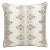 The House of Scalamandré Imogen Embroidery Square Pillow, Earl Grey For Sale