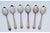 Coffee Spoons in Plain Silver, Set of 6, in Good conditions. Designed 1890 to 1919