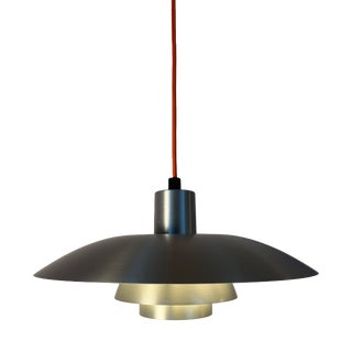 Silver Brushed PH4/3 Louvered Lamp by Poul Henningsen for Louis Poulsen For Sale