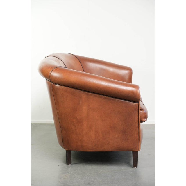 Offered by ByThijs: this beautiful sheepskin 2-seater sofa with a warm cognac brown color scheme and a beautiful finish...