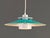 Turquoise and White Pendant Lamp from Dana Light, Denmark, 1970s For Sale - Image 10 of 10