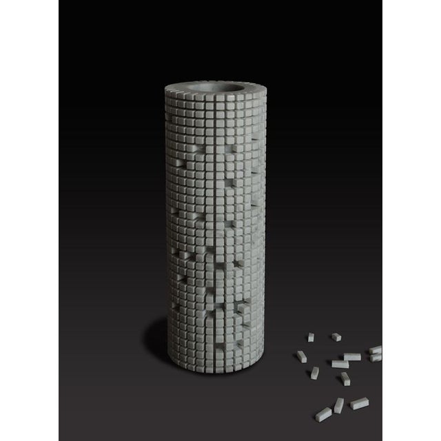 Green Pixel R1 Decorative Vase in Laguna Green Marble by Bufalini Marmi For Sale - Image 8 of 13