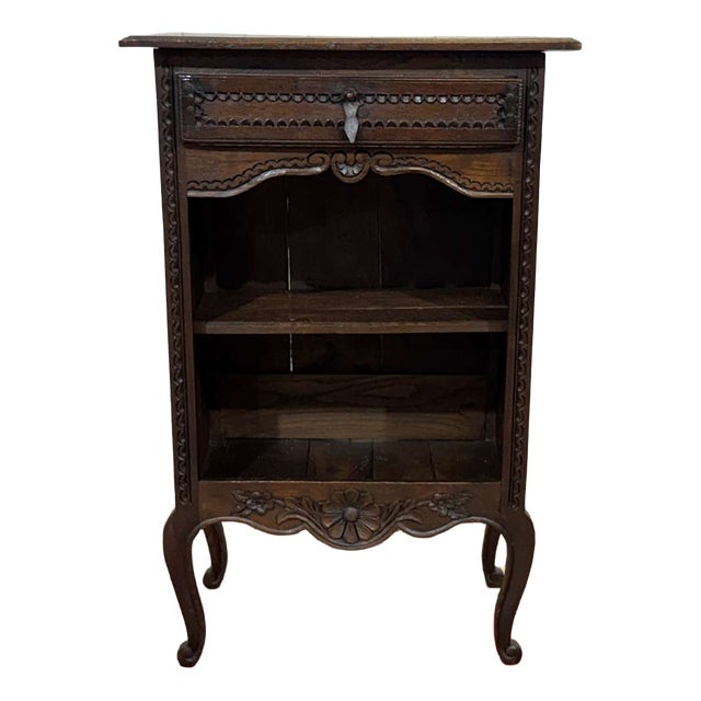 Louis XV Style Oak Bookcase with Drawer, 1900s For Sale