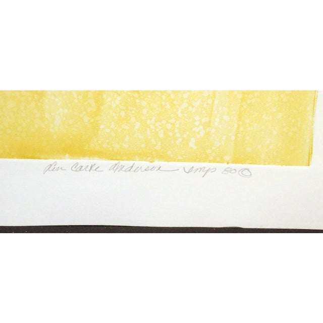 1980 "1601 Charles St." Folk Art Style House Portrait Etching by Lin Carte Anderson For Sale In Denver - Image 6 of 7