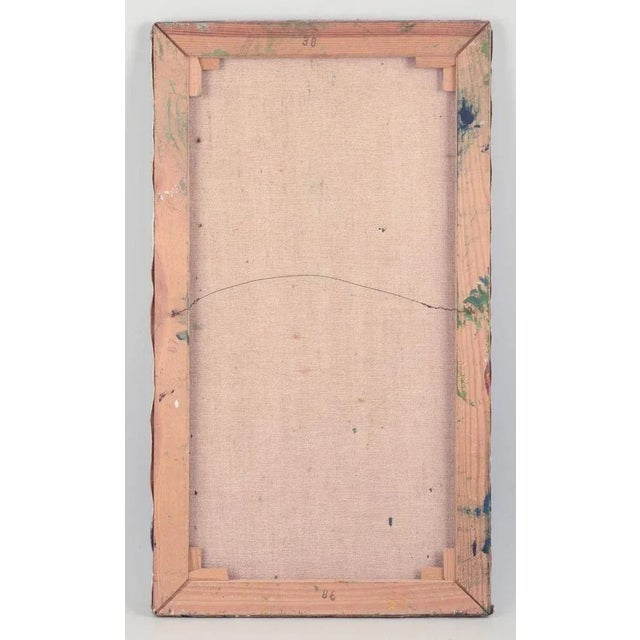 Finnish Artist, Motif of a Tree in Cubist Style, 1960s, Oil on Canvas For Sale - Image 8 of 9