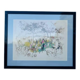 Ascot Paddock by Leroy Neiman For Sale