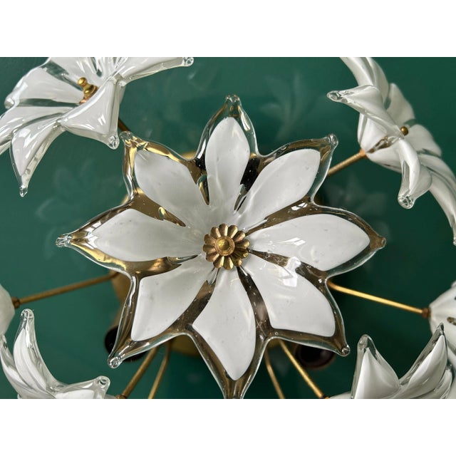 Loves Me Loves Me Not Murano Ceiling Light, 1970s For Sale - Image 9 of 10