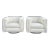Pair of Postmodern 1980's Swivel Club Chairs by Martin Brattrud For Sale