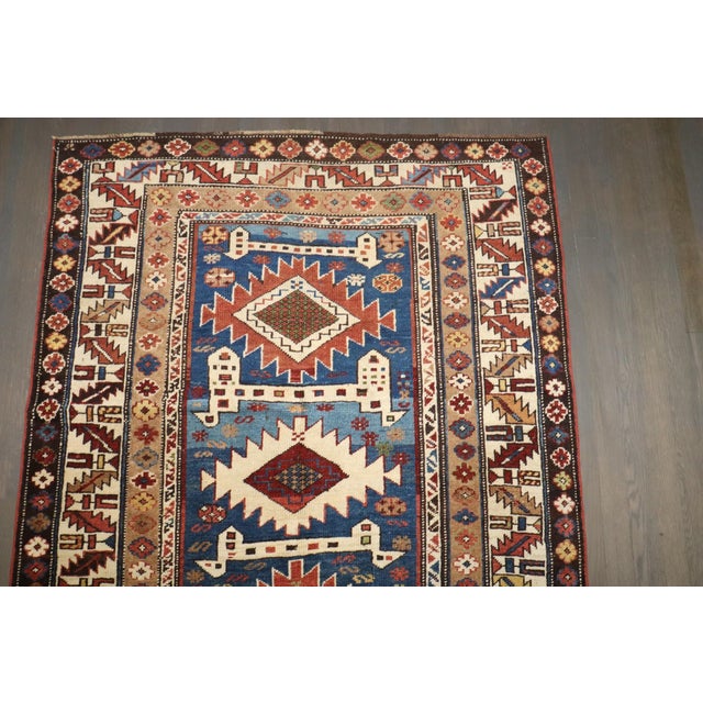 19th Century Antique Shirvan Rug - 3'8" x 5'10" For Sale - Image 4 of 6