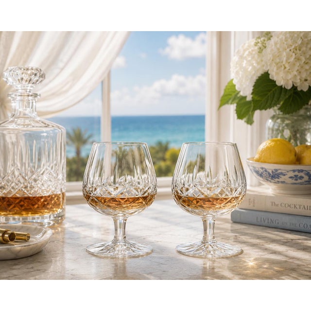 Waterford Mid 20th Century Waterford Lismore Brandy Snifters, Set of Six For Sale - Image 4 of 6