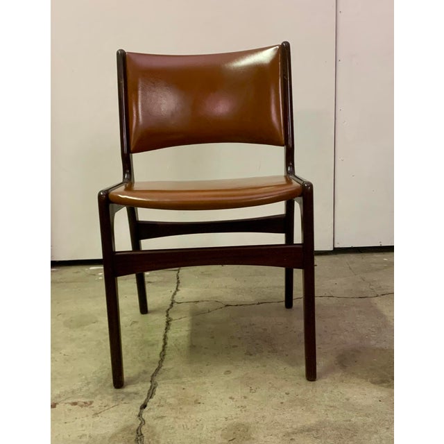 1960s A Pair of Mid-Century Danish Teak and Leatherette For Sale - Image 9 of 13