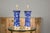 Mid 20th Century Mid 20th Century Mid Century Modern Porcelain Blue and White Table Lamps with Blooming Trees, a Pair For Sale - Image 5 of 12