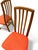 Set of four teak postmodern dining chairs. These have been stripped, stained and sealed and are in excellent vintage...