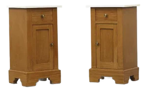 Country Bedside Tables, Set of 2