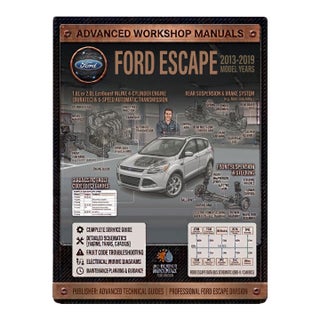 Ford Escape 2013-2019, Car Repair Manual, Workshop Guide Book For Sale