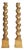 Baroque Carved and Gilded Columns, Set of 2 For Sale