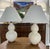 Absolutely lovely and classic pair of Ralph Lauren double gord lamps in creamy off white with a crackle glaze finish....