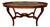Circular Coffee Table in Caviúna Wood & Glass by Giuseppe Scapinelli, Brazil, 1950s For Sale