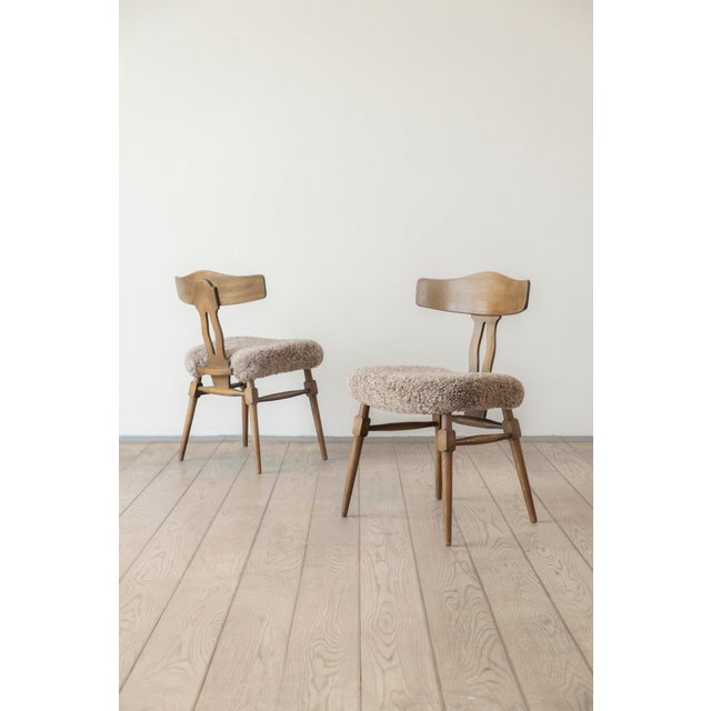 Vintage Oak Dining Chairs by Henning Kjærnulf, 1950s, Set of 2, in Good conditions. Designed 1950 to 1959 This piece is...