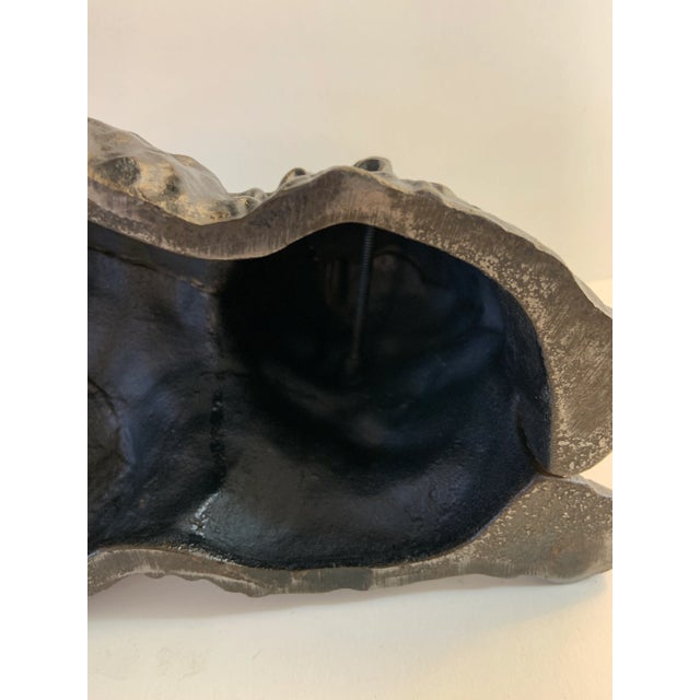 1950 Cast Iron Fireplace Place Door Stop Cat For Sale - Image 9 of 11