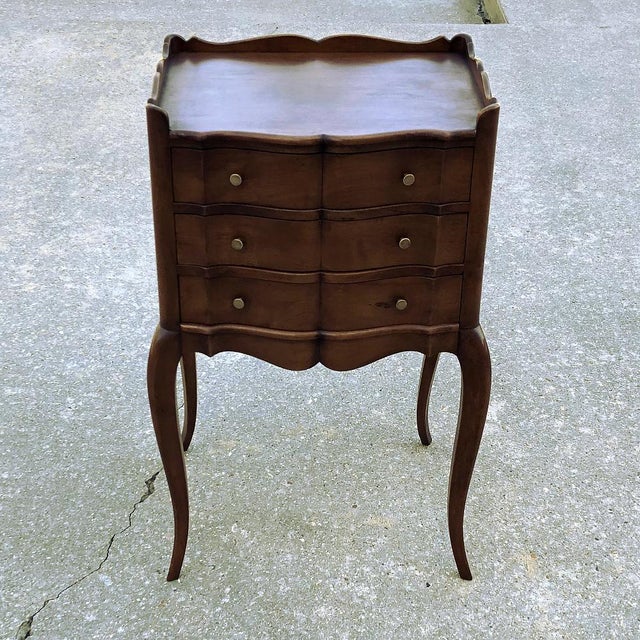 Pair Antique Country French Fruitwood Nightstands Chairish