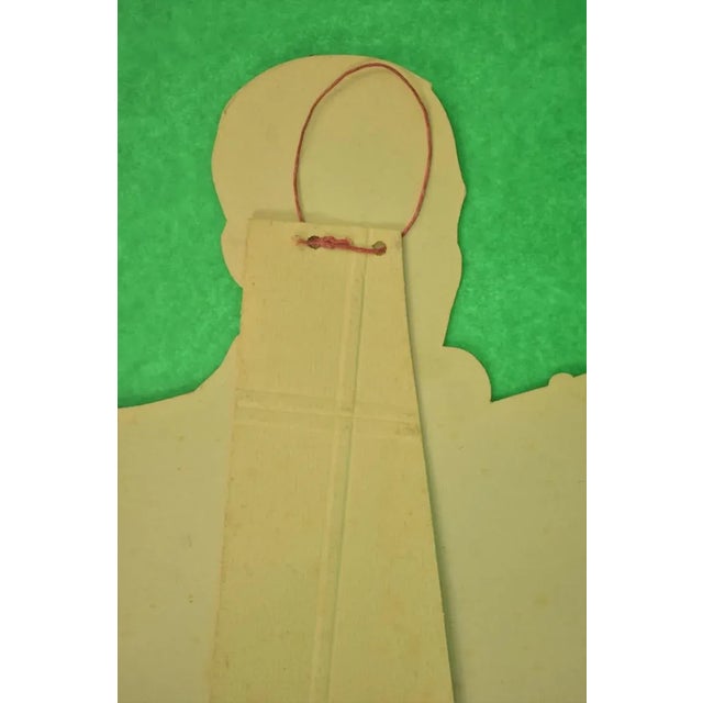 Vintage Maestro Cigar promo cardboard sign.