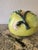 Large Vintage Chinese Green and Pink Glazed Ceramic Peach Altar Fruit For Sale - Image 4 of 10