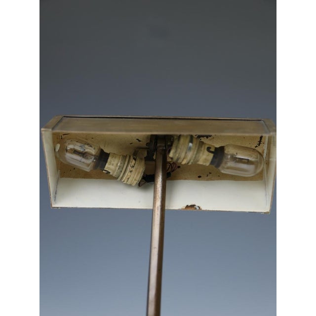 Art Deco Bronze Desk Lamp with Fossiliferous Limestone Base, 1930s For Sale - Image 9 of 18