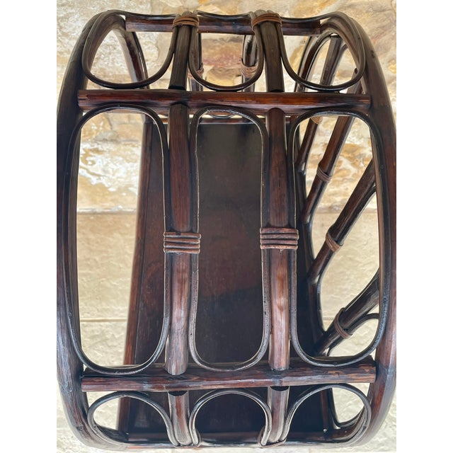 Vintage Bamboo and Rattan Bookcase, 1960s For Sale - Image 18 of 18