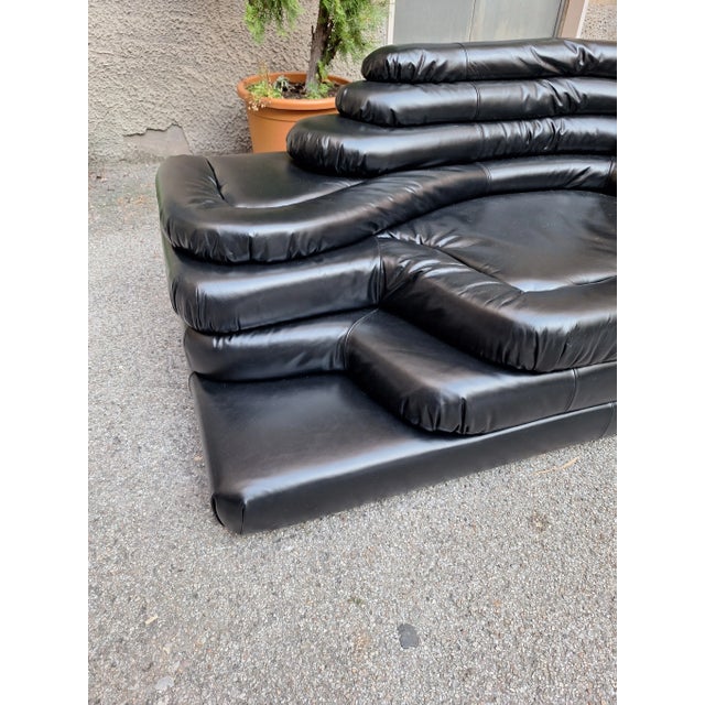 DS 1025 Modular Sofa in Black Leather by Ubald Klug, 2000s, Set of 2 For Sale - Image 9 of 14
