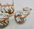 A beautiful mid-century Japanese set of Japanese porcelain Tea service. The pattern on all pieces is an overlay of...