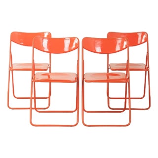 Ted Folding Chairs by Niels Gammelgaard, Set of 4 For Sale