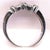 Modern 14 Karat White Gold Diamond Wedding Bridal Anniversary Band Ring 0.50 TDW, Size 6.75 For Sale - Image 3 of 9
