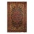 19th Century Persian Farahan Sarouk Rug, Hand-Knotted Wool, Floral Pattern, Navy & Plum Red, 4x6 For Sale