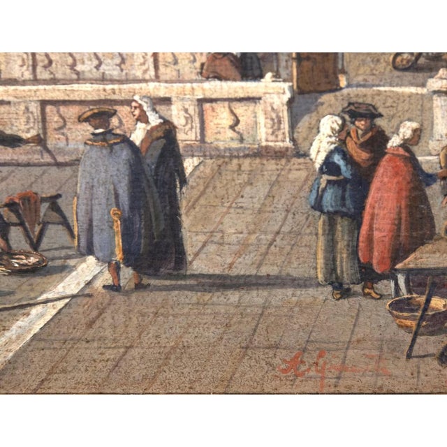 View of Riva degli Schiavoni, Oil Painting, Late 18th Century, Framed For Sale - Image 4 of 5