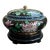 1970s Large Covered Cloisonné Vessel With Stand For Sale