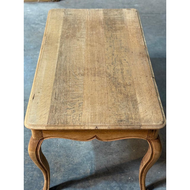 Late 19th Century French Versatile Dining Table in Bleached Oak, 1890 For Sale - Image 5 of 16