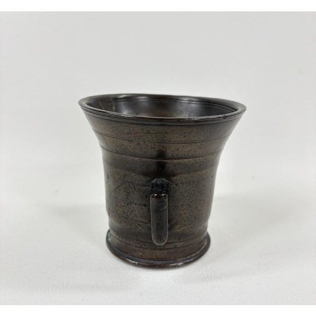 Rustic European Antique European Bronze Apothecary Mortar – C. 18th/19th Century For Sale - Image 3 of 5