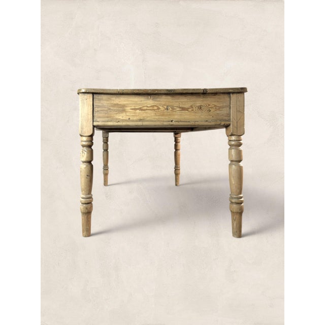 Wood Late 19th Century Antique English Pine Farmhouse Table For Sale - Image 7 of 8