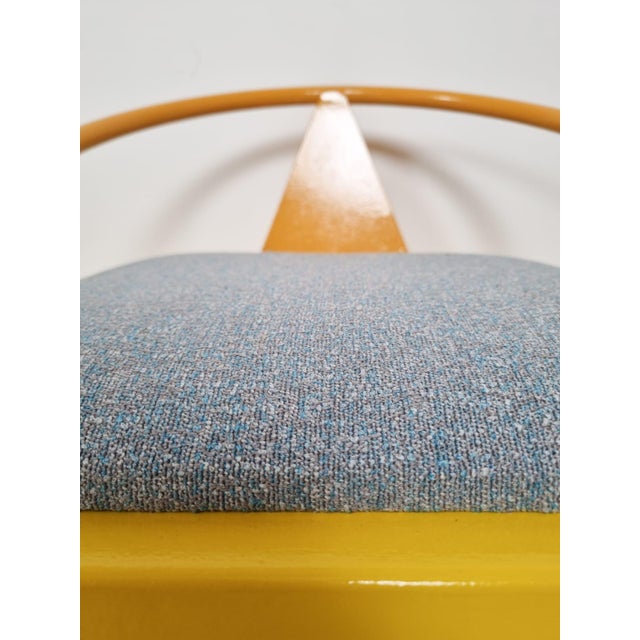 Metal Postmodern Armchairs, 1980s, Set of 4 For Sale - Image 7 of 8