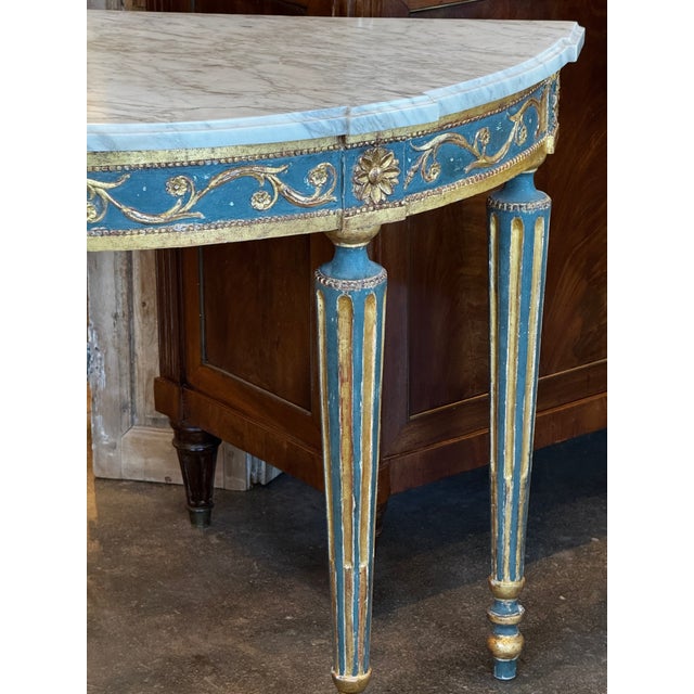 18th Century Italian Console With Marble Top For Sale - Image 6 of 11